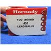 Image 2 : .451" Hornady Lead Round Balls - Box of Approx. 90