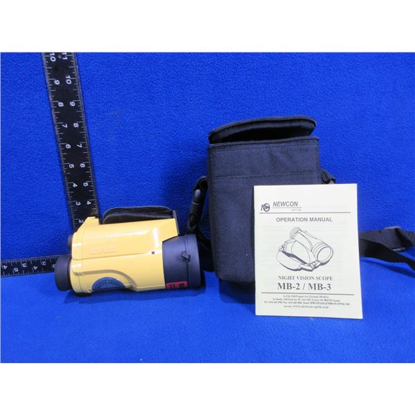 Newcon MB-3 Night Vision Scope Monocular with Carry Case & Manual