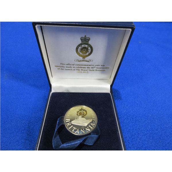 The Royal Yacht Brittannia Official Commemorative Coin 1953-2013