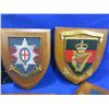 Image 3 : 6 Military Wall Plaques and a Canadian Guards Cap Badge