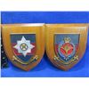 Image 4 : 6 Military Wall Plaques and a Canadian Guards Cap Badge