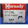 Image 2 : 17 Cal. .172" 20gr Hornady Bullets - Box of Approx. 250