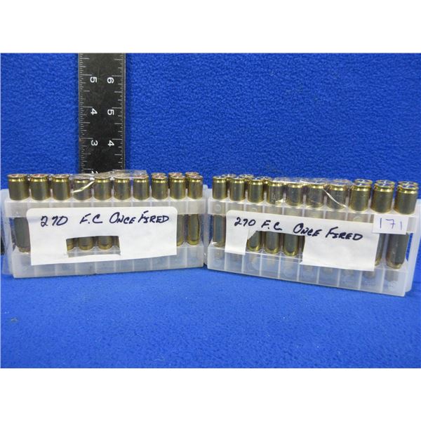 Brass Only - 270 Win. 1x Fired Unprimed - Bag of 40