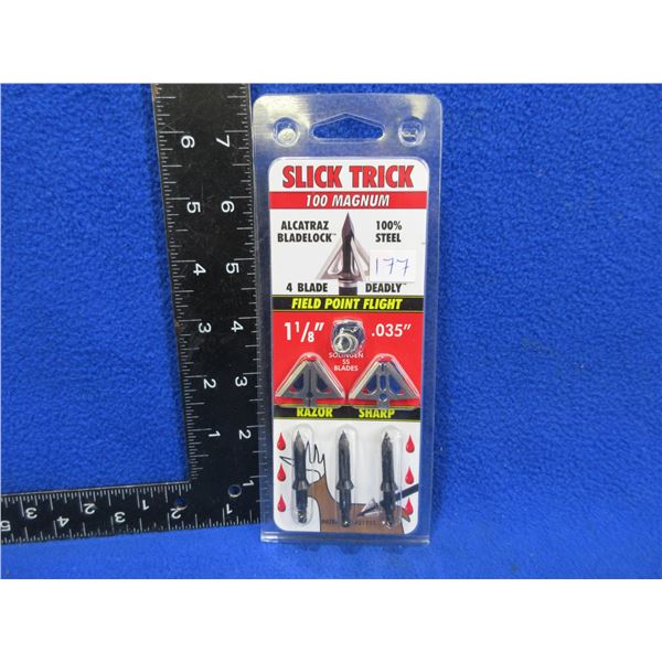 NEW - Slick Trick Magnum 100 Archery Broadheads