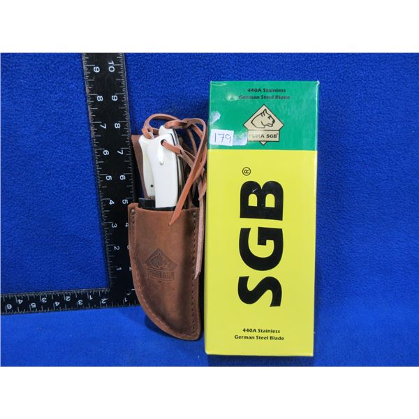 NEW - Puma SGB Trophy Care 3 Knife Set with Leather Sheath & Original Box