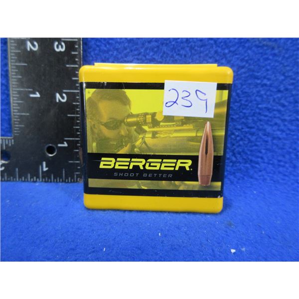 22 Cal. .224" 70gr VLD Target Berger Bullets - Sealed Box of 100