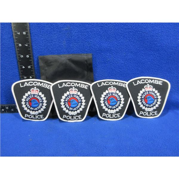 Collector Badges - 4 Lacombe Police Service Arm Badges