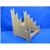 Image 2 : Wood 5 Gun Rack - Approx. 18 1/2" High x 13" Wide x 14 1/2" Deep