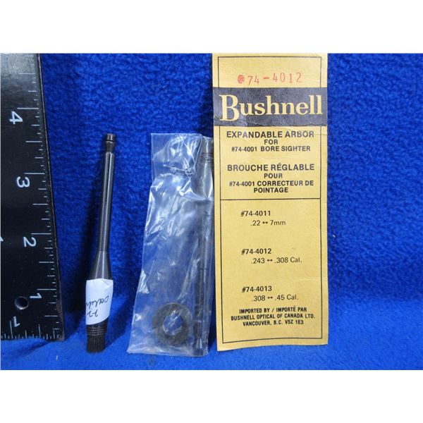 2 Bushnell Expandable Arbors - .22 Cal. and .243 Cal. To .308 Cal.