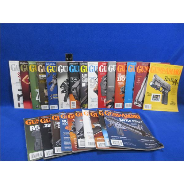 Lot of 25 Guns & Ammo Magazines - 2013 to 2015