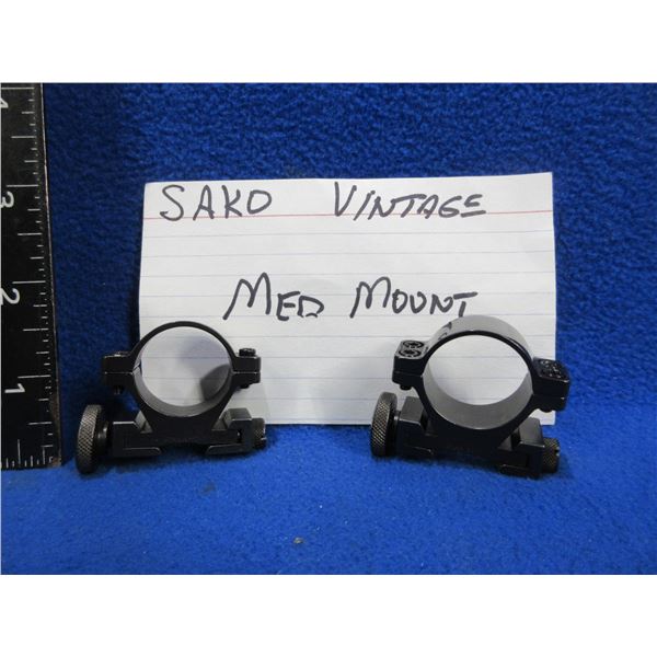 Vintage Sako 1" Medium Steel Rings