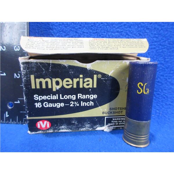16 Ga. 2 3/4" 1 Buck Imperial Shotshells (Pick Up or Ship by UPS Only)
