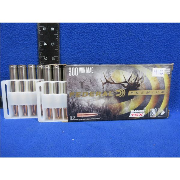 300 Win. Mag 180gr Barnes TSX Federal (Pick Up or Ship by UPS Only)