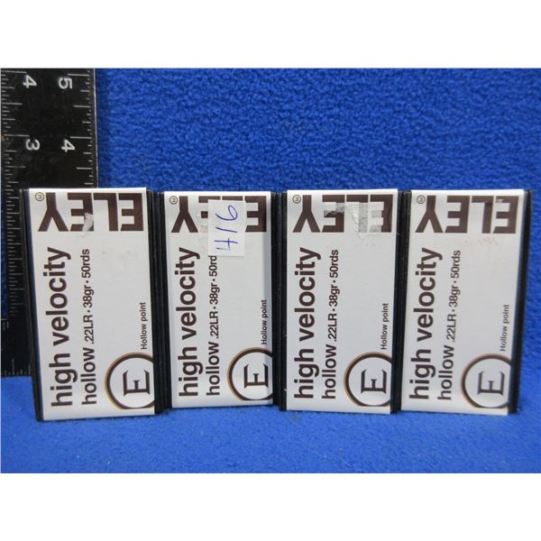 22 LR 38gr HV HP Eley Cartridges (Pick Up or Ship by UPS Only)