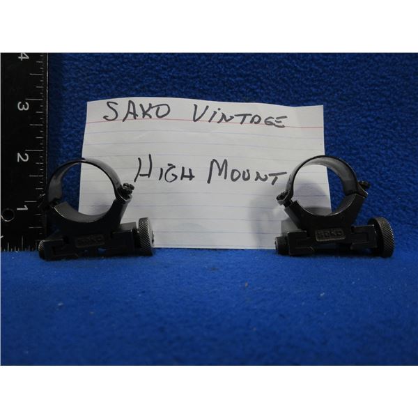 Vintage Sako 1" Steel High Rings
