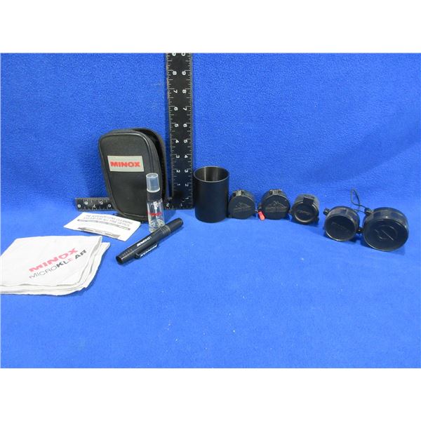 Lot of Misc. - Lens Covers, Sun Shade, Minox Lens Cleaning Kit