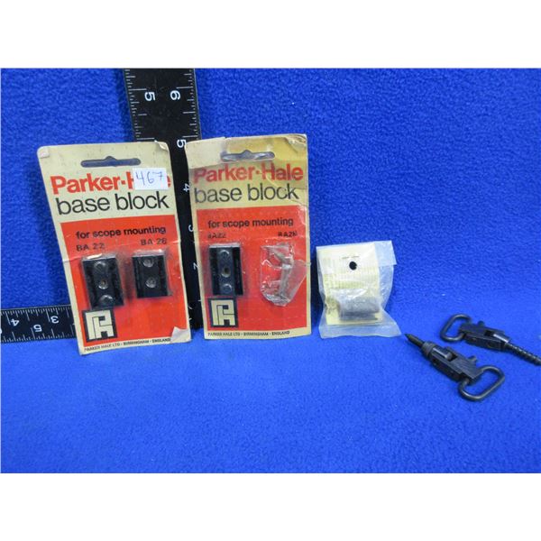 Lot of Misc. - Parker Hale Bases, Williams Peep Sight Hood, Sling Swivels