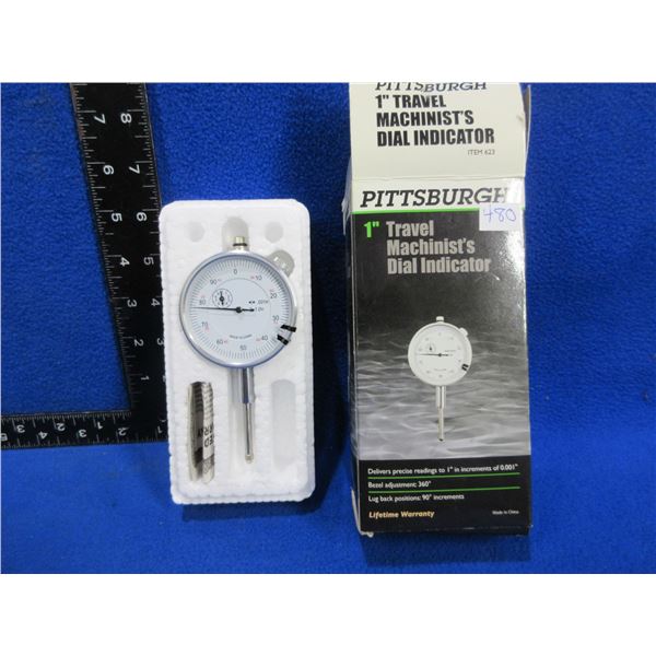 Pittsburgh 1" Travel Machinist's Dial Indicator