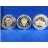 Image 1 : 3 USA Presidential Challenge Coins - Air Force One, Barack Obama, Seal of the President