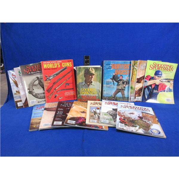 13 Shooting Sportsman Magazines 2010 - 2015 & 3 Books