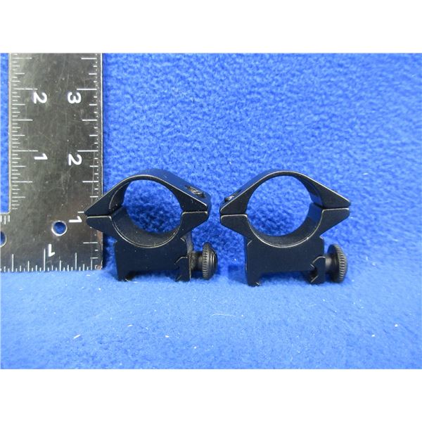 1" Medium  Aluminum Rings - Fit Weaver Style Bases