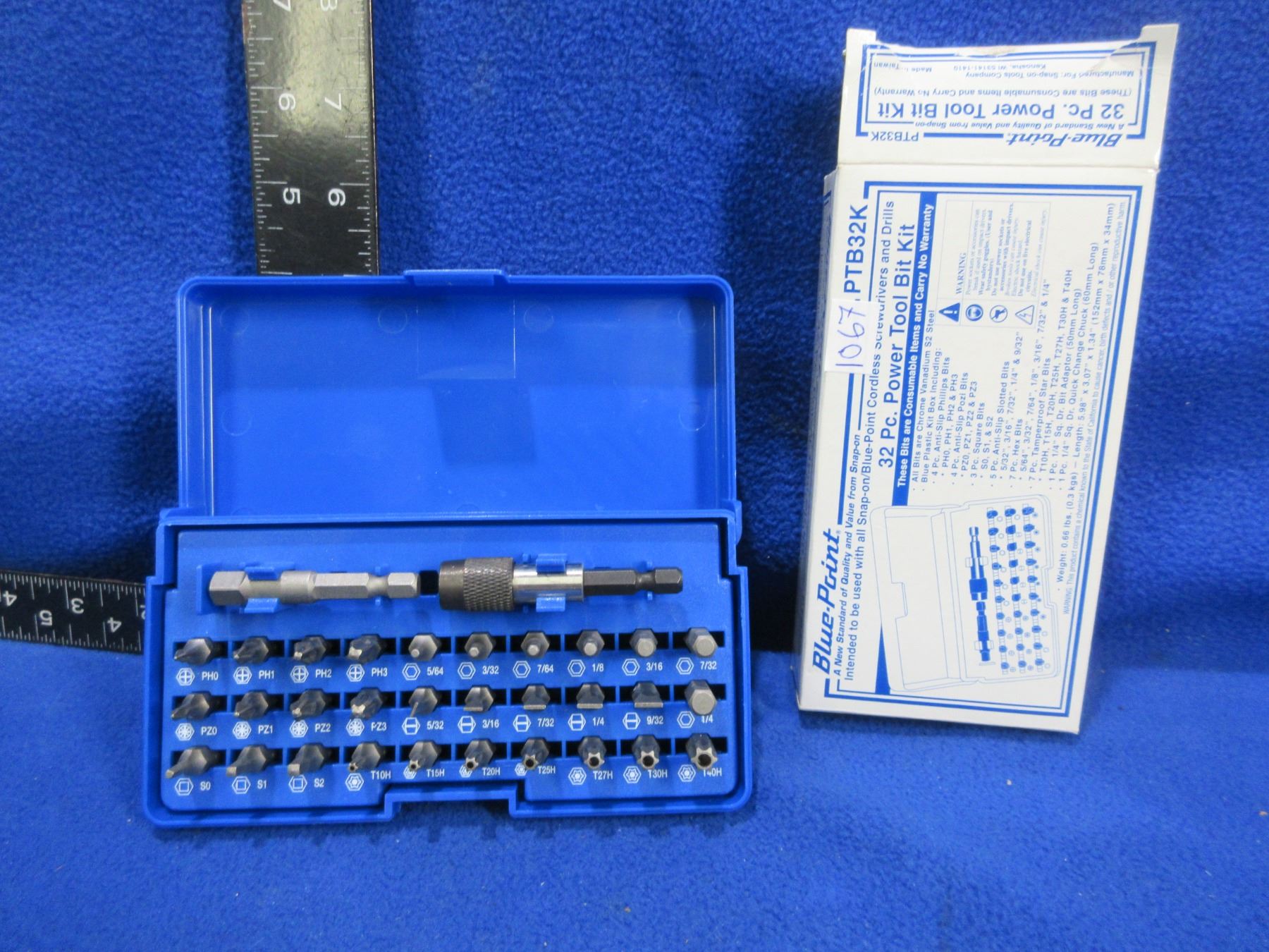 Blue Point Rivet Kit Blue-Point 32 Piece Power Tool Bit Kit - Manufactured for Snap-On Tools