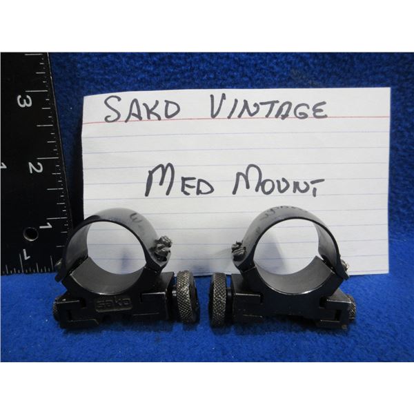 Vintage Sako 1" Medium Steel Rings