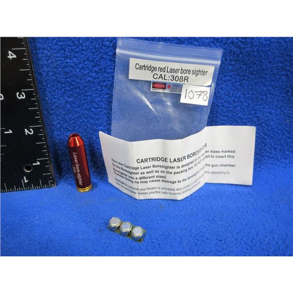 NEW - 308 Win. Cartridge Red Laser Bore Sight with Batteries