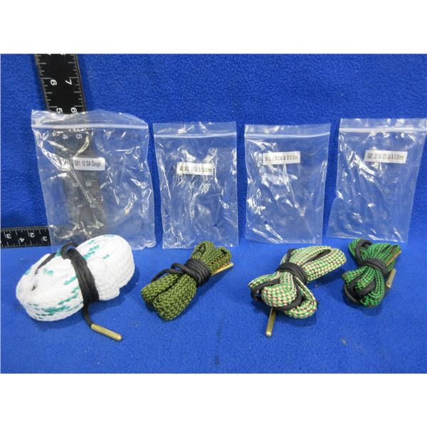 NEW - 4 Pull Thrus - 12 Ga., 22 Cal., 30 Cal., 38 Cal./9MM