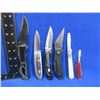 Image 2 : 6 Folding Knives - 4 are Lock Blade Clip Knives