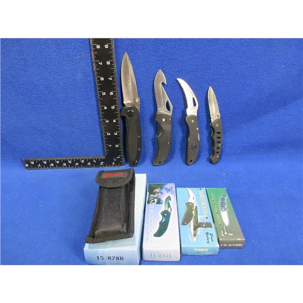 4 Folding Lock Blade Knives - Frost Cutlery - Appear Unused