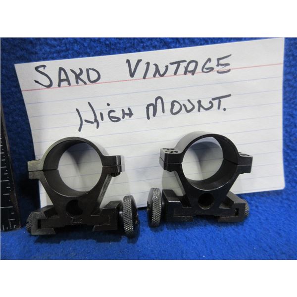 Vintage Sako 1" Steel High Rings