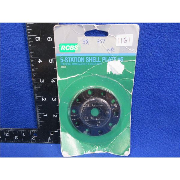 RCBS 5-Station Shell Plate # 6 - 38/357 Etc. - New Old Stock