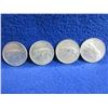 Image 1 : 4 - 1967 Canadian 25 Cent Coins - .800 Silver