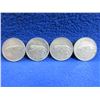 Image 1 : 4 - 1967 Canadian 25 Cent Coins - .800 Silver