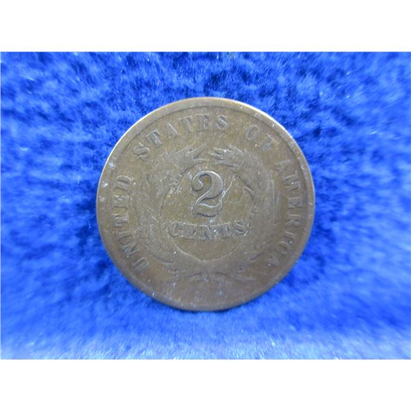 1864 United States 2 Cent Coin "Union Shield"