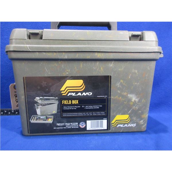 Plano Plastic Ammo Box with Tray - Exterior Dimensions 15" x 8" x 10"