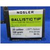 Image 2 : 25 Cal. .257" 100gr Spitzer Nosler Ballistic Tip Bullets - Box of 50