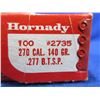 Image 2 : 270 Cal. .277" 140gr BTSP Hornady Bullets - Box of 58