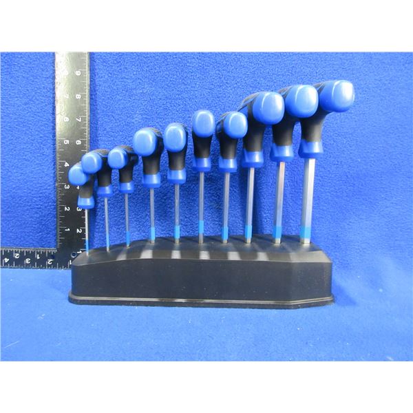 Mastercraft T-Handle Hex Key/Allen Wrench 10 Piece Set - 2MM to 10MM