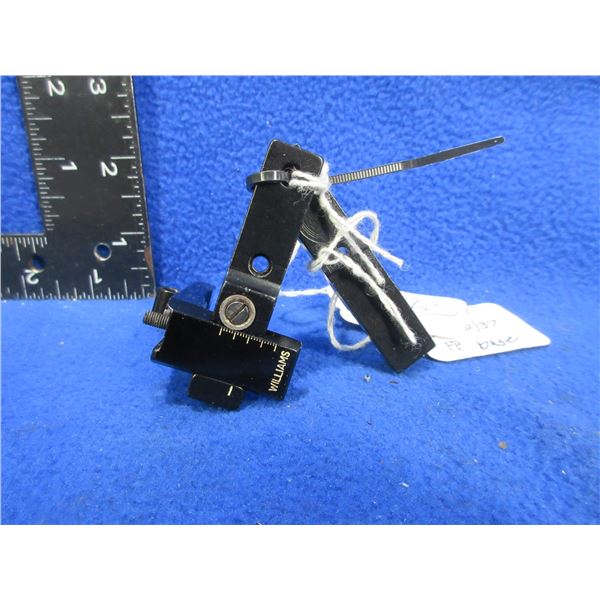 Williams 5D 12-37 Receiver Peep Sight with Extra Base - Aperture Missing