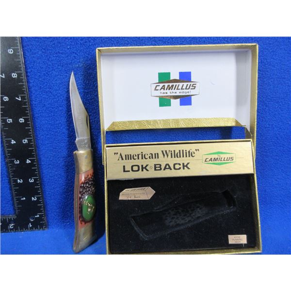 Camillus American Wildlife #11C Running Deer Lok-Back Folding Knife