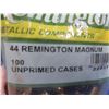 Image 2 : NEW - Brass Only - 44 Rem. Mag Unprimed Remington - Bag of 100