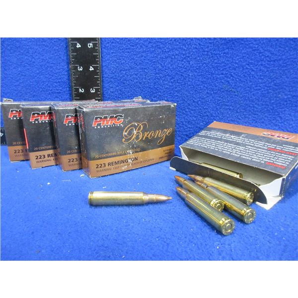 223 Rem. 55gr FMJ-BT PMC Bronze (Pick Up or Ship by UPS Only)