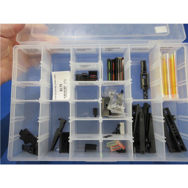 Lot of Misc. Sights, Fiber Optic Rod, Screws, Etc.