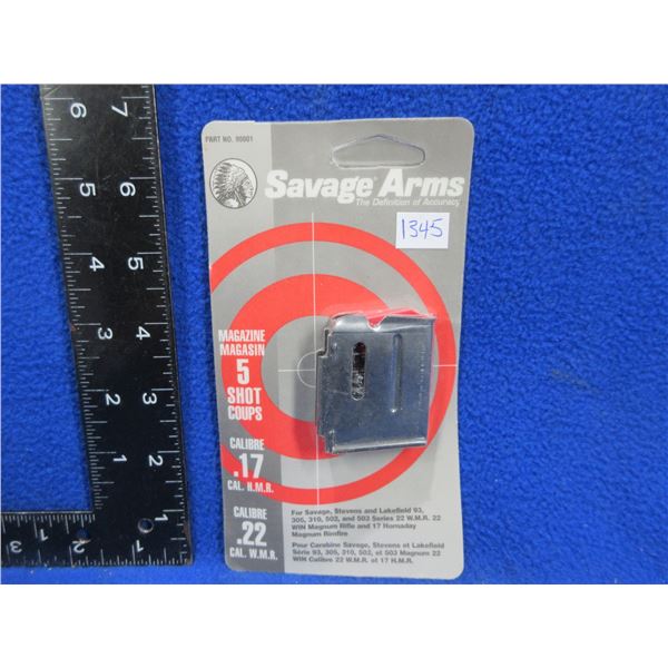 17 HMR/22WMR Savage - 5 Round Magazine - PAL Required