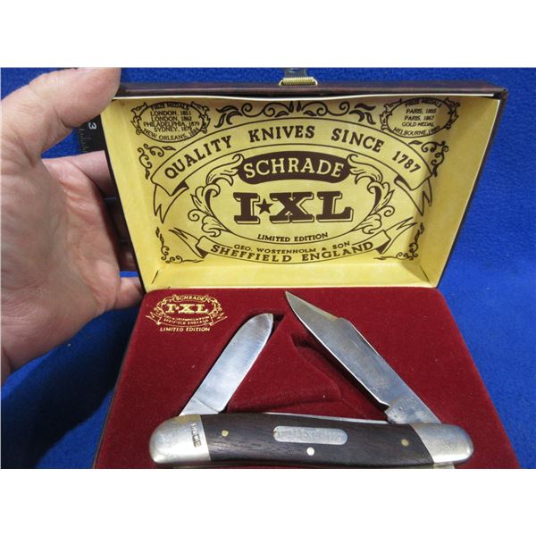 1980 Schrade I-XL Limited Edition Folding Blade Knife in Display Case