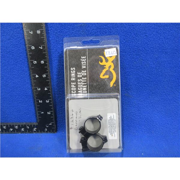NEW - Browning 1" Matte Std Rimfire Rings # 12365