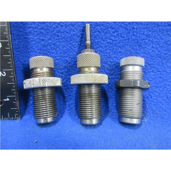 3 RCBS Dies - 22 H FL 79, 22 H FL T, 22 H Seat 79 - As Is, Maybe Missing Parts