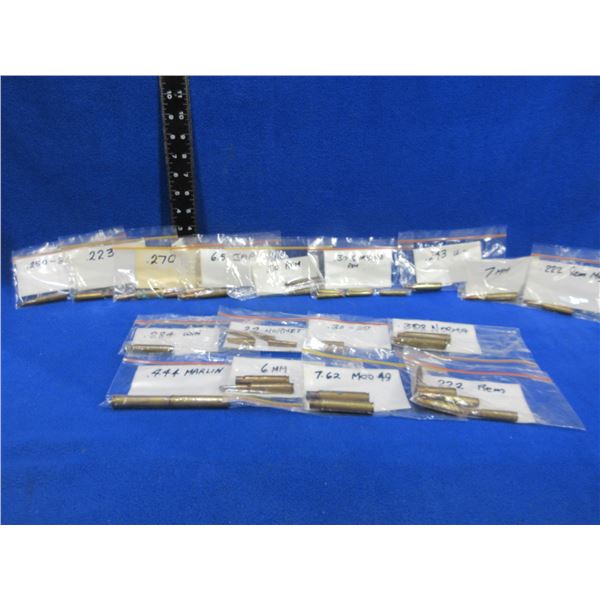 Lot of Misc. Cartridges & Brass (Pick Up or Ship by UPS Only)